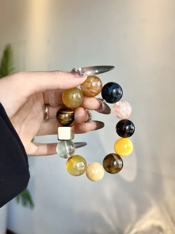Red Gum Flower Yellow Gum Flower Blue Tiger Eye Yellow Tiger Eye Green Fluorite Calcite Obsidian Yellow Marble