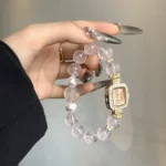 Crystal Watch: 12mm Pink Crystal