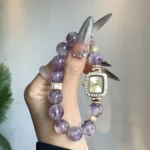 Crystal Watch: Purple Rabbit Hair 12mm