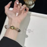 Tea Crystal Orange Moonlight White Ghost Rabbit Hair 12-15mm