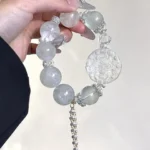 Firefly Stone, Green Crystal, White Crystal 18mm