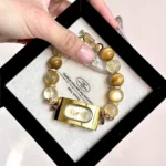 Gold lithium mica gold tiger eye yellow crystal 12mm