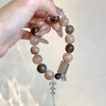 Orange Moonlight Tea Crystal Nine Cent Agarwood Black Gold Over 12mm