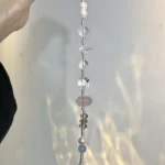 Pink crystal, white crystal, tea crystal beads (replaceable silver accessories) ➕ 25）