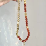 Yellow Tower Crystal Red Agate Yellow Tiger Eye 8-9mm