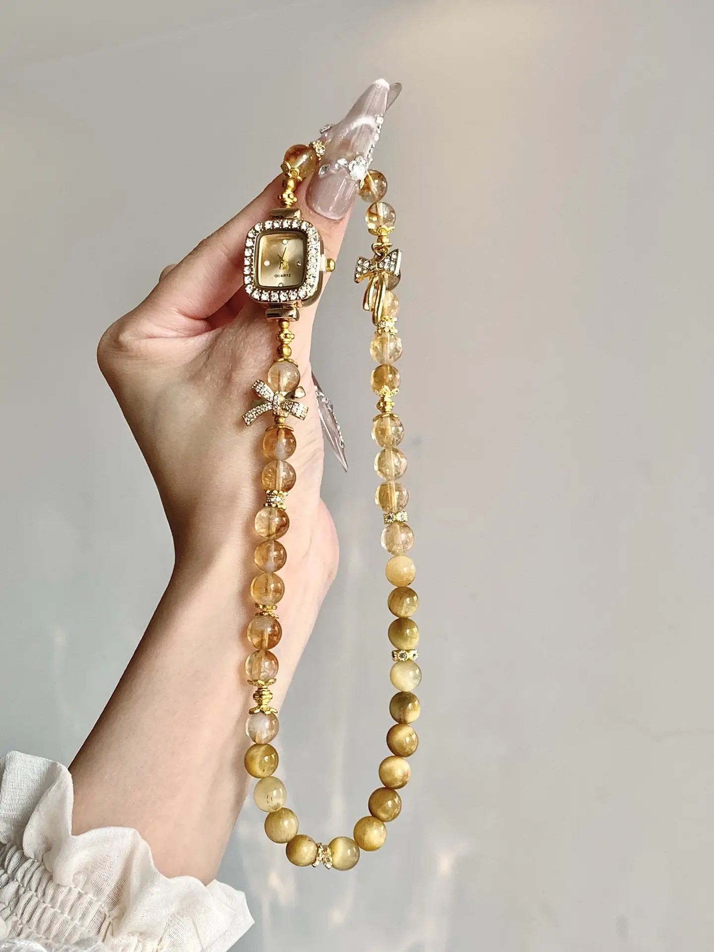 i1757941703313_6133_0_1.webp Yellow Tower Crystal Yellow Tiger Eye 8-9mm - Image 1